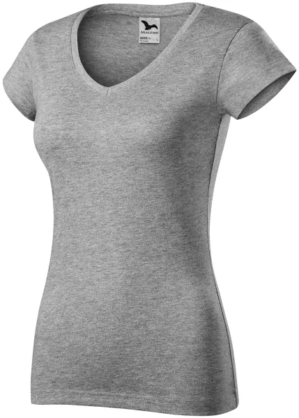 T-shirt donna slim fit con scollo a V - T-shirt da donna per tutti i giorni