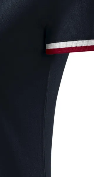 Polo da donna con colletto alzato - Tagliato con cuciture laterali