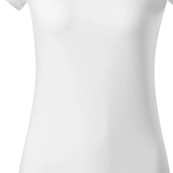 T-shirt donna slim fit con scollo a V - Taglio delicatamente affusolato