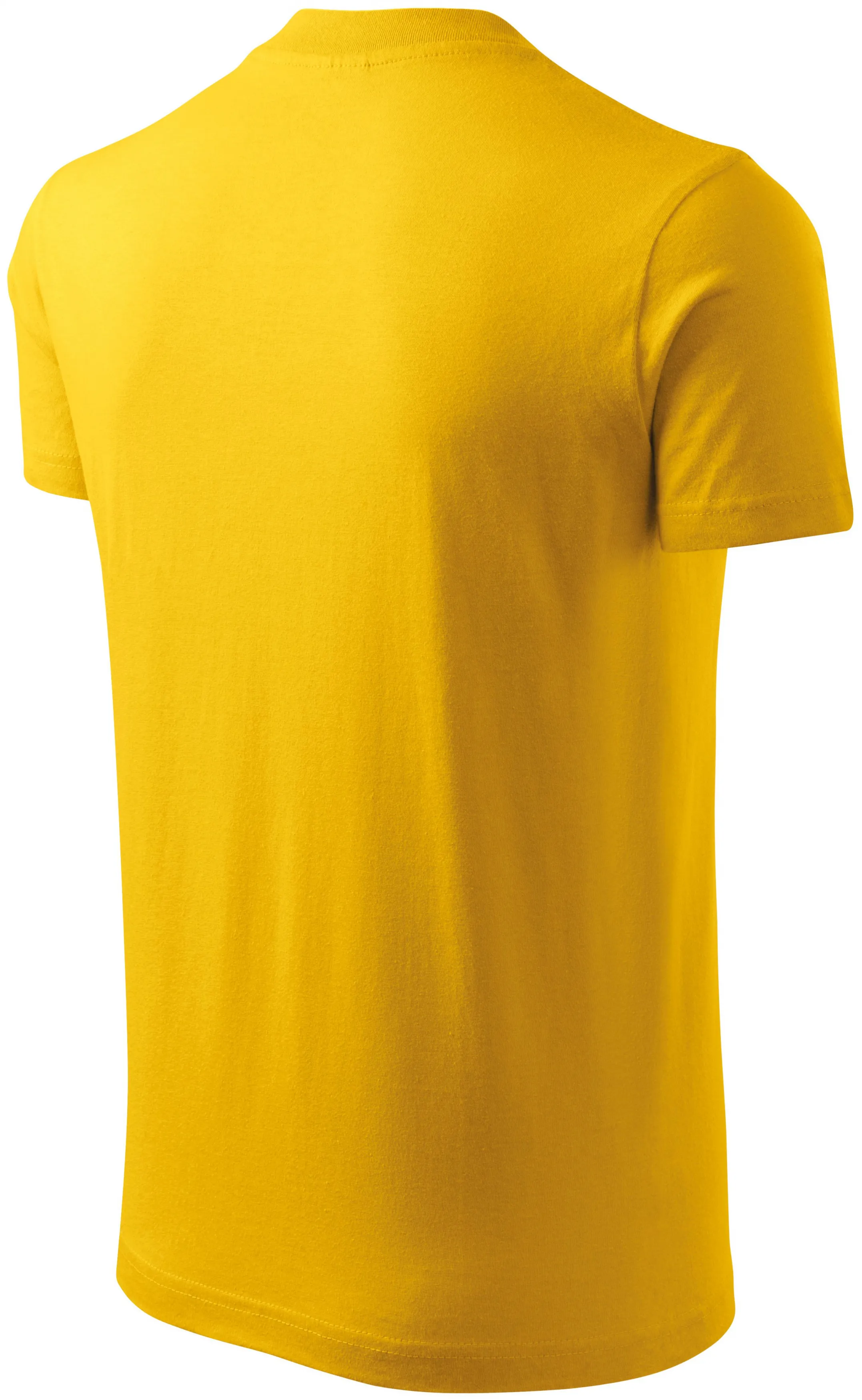 T-shirt a maniche corte, peso medio, giallo, L