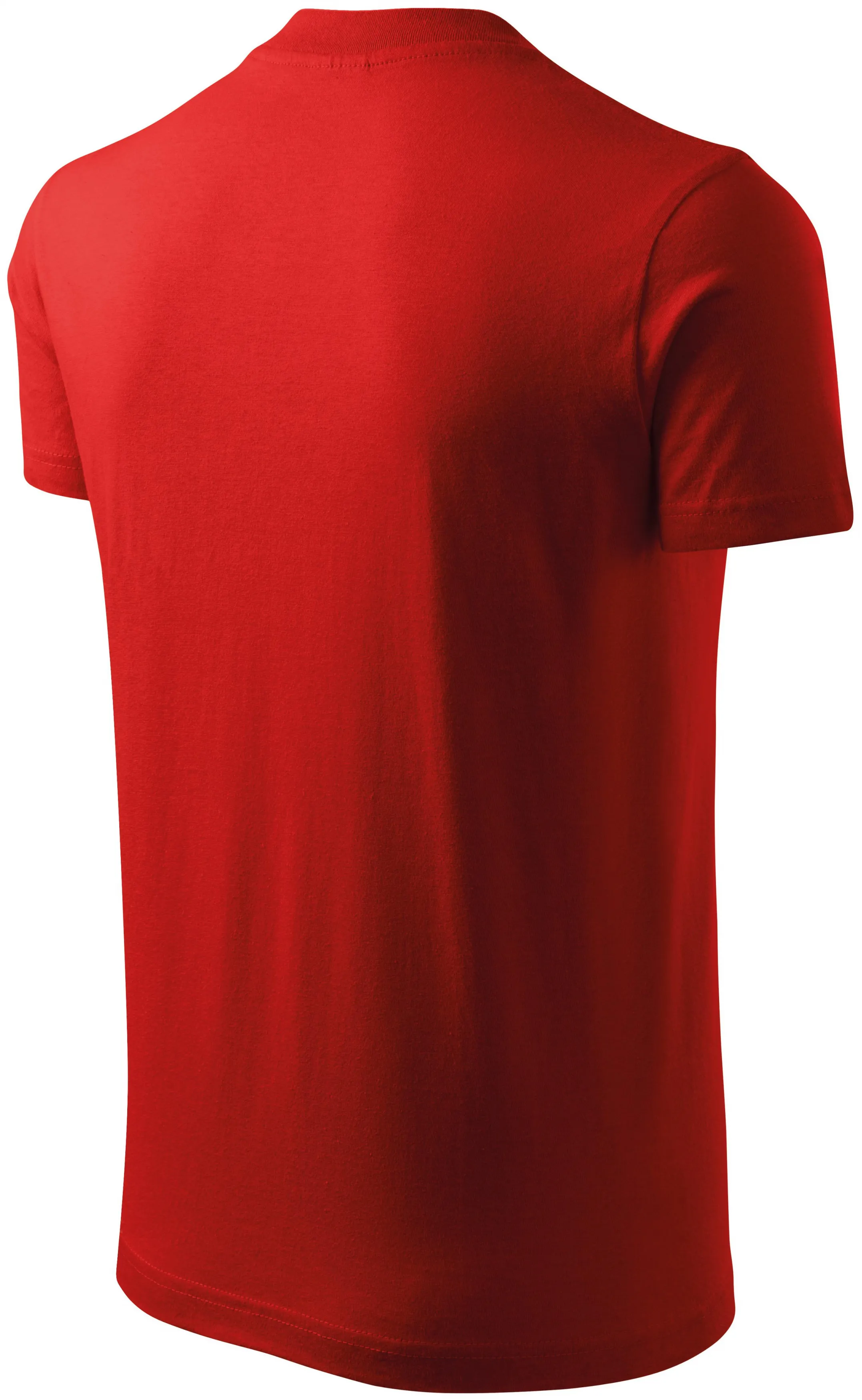 T-shirt a maniche corte, peso medio, rosso, 3XL