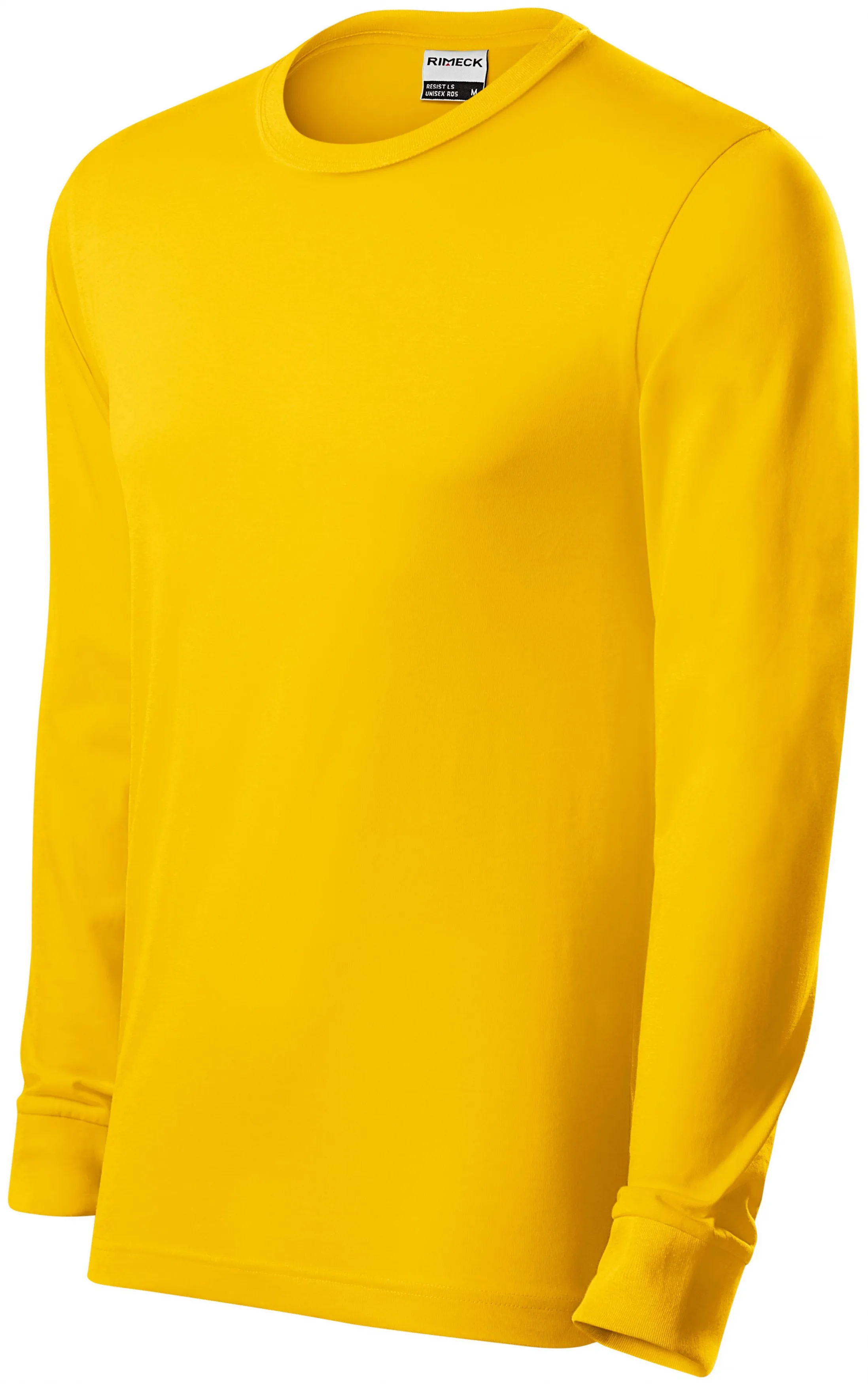 T-shirt a maniche lunghe da uomo resistente, giallo, S